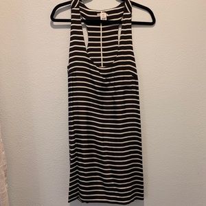 Joie - silk tank Peri dress - striped M